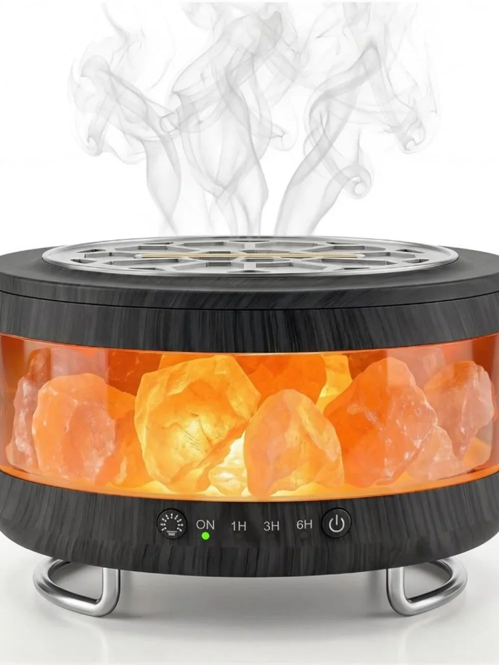 Essential Oil Diffuser & Himalayan Salt Lamp Combo - Aromatherapy Home Decor